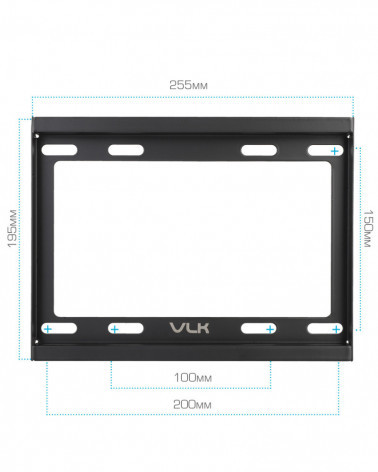 VLK TRENTO-35 BLACK кронштейн на стену для ТВ 15"-48"