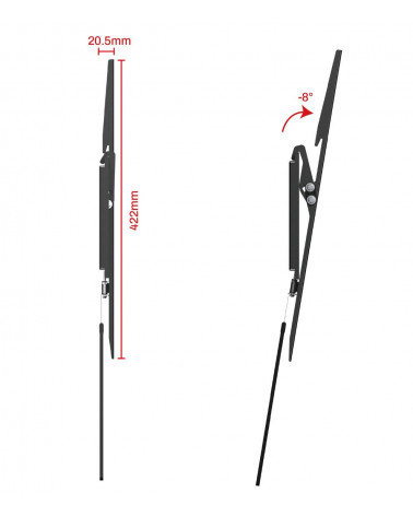 UNITEKI TM1206 кронштейн на стену для ТВ 37"-70"