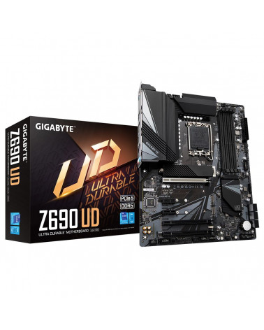 Материнская плата Gigabyte Z690 UD, Socket 1700, Intel®Z690, 4xDDR5-4800, HDMI+DP, 3xPCI-Ex16, 2xPCI-Ex1, 6xSATA3(RAID 0/1/5/10)
