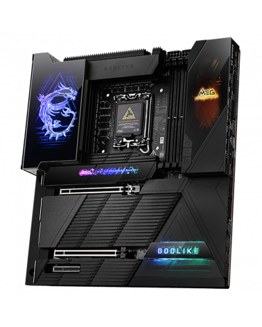 Материнская плата MSI MEG Z890 GODLIKE Z890, LGA1851, 4*DDR5, 2*PCIEx16, 1*PCIEx4, 8*M.2, 7*TypeC, 8*USB3.2Gen2, 4*USB3.2Gen1, 4