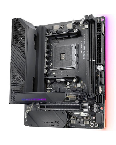 Материнская плата ASUS ROG CROSSHAIR VIII IMPACT X570 AM4 mini-DTX 2xDDR4 PCIEx16 2xM.2 USB-C GLAN Wi-Fi 6 6