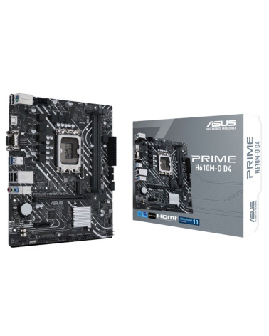 Материнская плата ASUS PRIME H610M-D D4 LGA1700 micro-ATX 2xDDR4 PCIEx16 PCIEx1 M.2 VGA HDMI GLAN (540489)