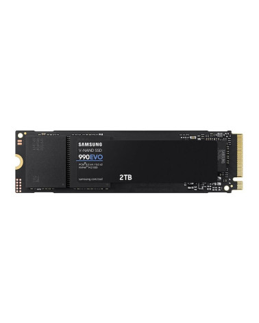 Твердотельный накопитель SSD Samsung M.2 2280 2TB 990 EVO NVMe 2.0, PCIe 4.0 x4, V-NAND
TLC, R/W 5000/4200MB/s, IOPs 700 000/800