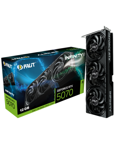 Видеокарта Palit RTX5070 INFINITY 3 12GB GDDR7 192bit 3xDP HDMI 3FAN RTL