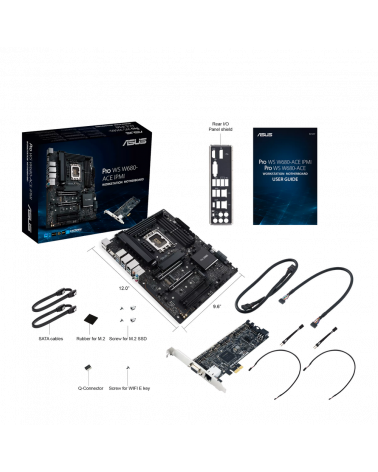 Материнская плата ASUS PRO WS W680-ACE IPMI LGA1700 ATX 4xDDR5 4xPCIEx16 PCIEx1 3xM.2 USB-C DP HDMI VGA 2x2.5GLAN