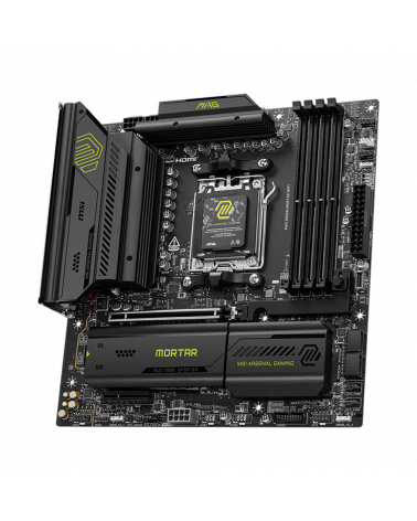 Материнская плата MSI MAG B850M MORTAR WIFI B850, AM5, 4*DDR5, 1*PCIEx16, 1*PCIEx4, 3*M.2, 3*TypeC, 3*USB3.2Gen2, 6*USB3.2Gen1, 