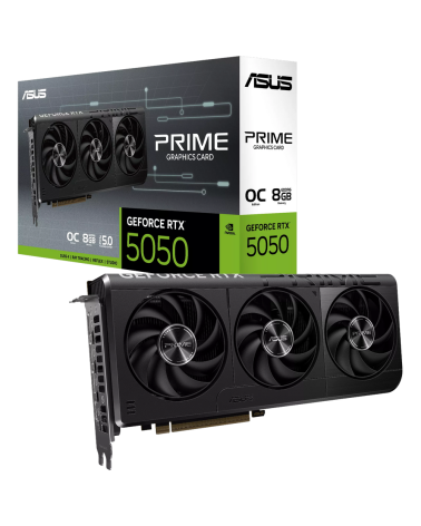 Видеокарта ASUS RTX5050 PRIME OC 8GB GDDR6 128bit 3xDP HDMI 3FAN RTL (PRIME-RTX5050-O8G)