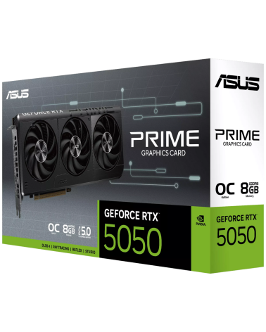 Видеокарта ASUS RTX5050 PRIME OC 8GB GDDR6 128bit 3xDP HDMI 3FAN RTL (PRIME-RTX5050-O8G)