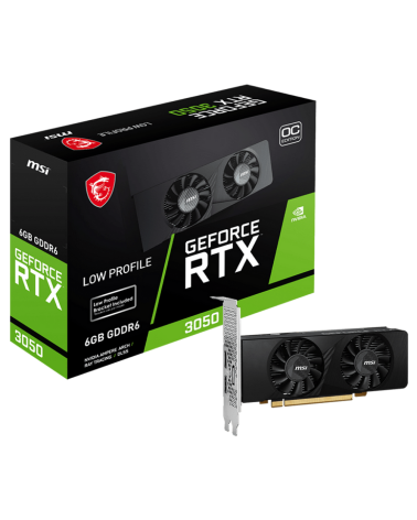 Видеокарта MSI RTX3050 LP E OC 6GB GDDR6 96bit DP 2xHDMI 2FAN RTL