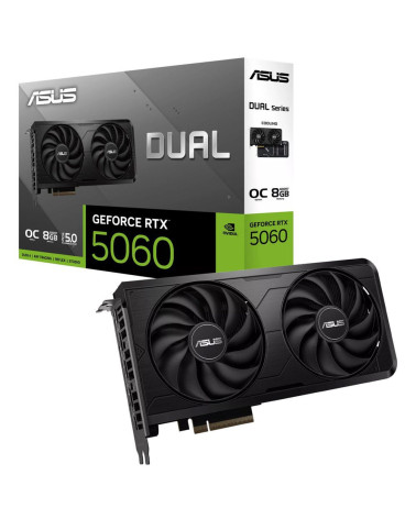 Видеокарта ASUS RTX5060 DUAL EVO OC 8GB GDDR7 128bit 3xDP HDMI 2FAN RTL (DUAL-RTX5060-O8G-EVO)