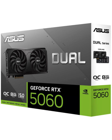 Видеокарта ASUS RTX5060 DUAL EVO OC 8GB GDDR7 128bit 3xDP HDMI 2FAN RTL (DUAL-RTX5060-O8G-EVO)