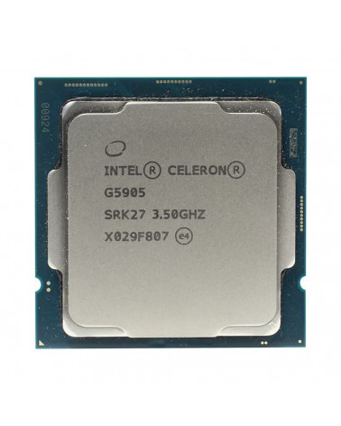 Центральный Процессор Intel Celeron G5905 OEM (Comet Lake, 14nm, C2/T2, Base 3,50GHz, UHD 610, L3 4Mb, TDP 58W, S1200) OEM 