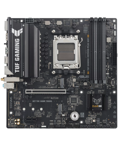Материнская плата ASUS TUF GAMING A620AM-PLUS WIFI AM5 mATX 4xDDR4 PCIEx16 2xPCIEx1 2xM.2 2xDP HDMI 2.5GLAN WIFI 6