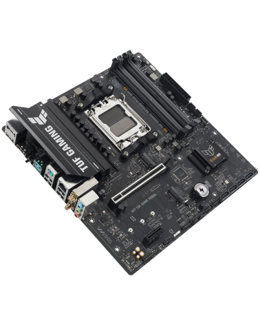 Материнская плата ASUS TUF GAMING A620AM-PLUS WIFI AM5 mATX 4xDDR4 PCIEx16 2xPCIEx1 2xM.2 2xDP HDMI 2.5GLAN WIFI 6