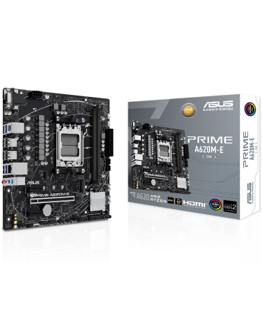 Материнская плата ASUS PRIME A620M-E-CSM AM5 mATX 2xDDR5 PCIEx16 2xPCIEx1 M.2 DP HDMI VGA GLAN