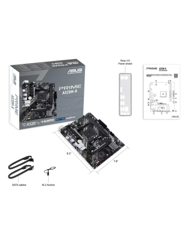Материнская плата ASUS PRIME A520M-R AM4 mATX 2xDDR4 PCIEx16 PCIEx1 M.2 HDMI GLAN