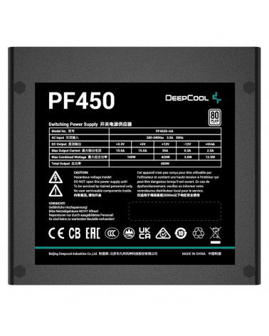 Блок питания ПК Deepcool PF450 450w, 80 Plus (709343) 