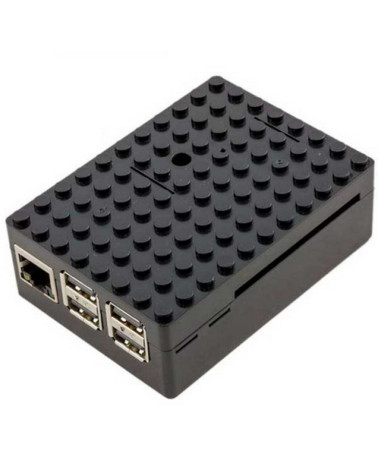 Корпус ACD RA182 Black ABS Plastic Building Block case for Raspberry Pi 3 B/B+ (CBPIBLOX-BLK) (494293)