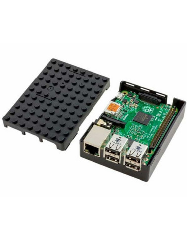 Корпус ACD RA182 Black ABS Plastic Building Block case for Raspberry Pi 3 B/B+ (CBPIBLOX-BLK) (494293)