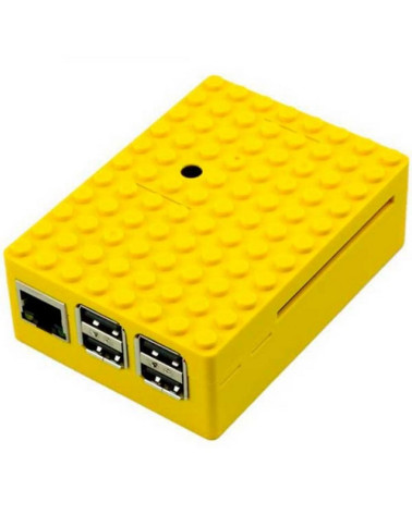Корпус ACD RA185 Yellow ABS Plastic Building Block case for Raspberry Pi 3 B (CBPIBLOX-YEL) (494408)