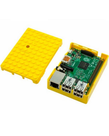 Корпус ACD RA185 Yellow ABS Plastic Building Block case for Raspberry Pi 3 B (CBPIBLOX-YEL) (494408)