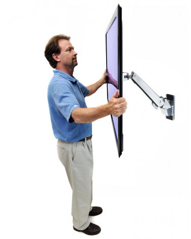 Ergotron 45-296-026 Interactive Arm, HD кронштейн настенный с вертикальным перемещением панели