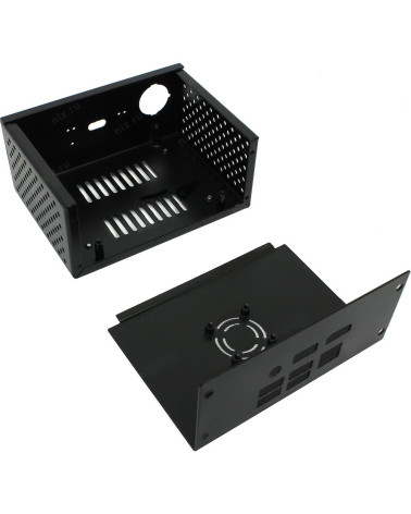Корпус ACD KP561 Metal Case + Power Control Switch + Cooling Fan Kit for Raspberry Pi X820 v3.0 (X800) SSD&HDD SATA Storage Boar