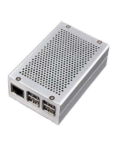 Корпус ACD RA193  Heat Dispersion Metal Aluminium Alloy Case for Raspberry Pi 3, Silver