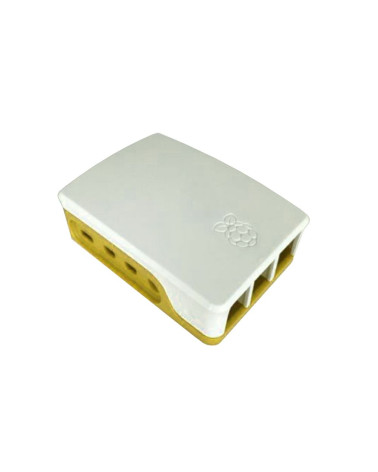 Корпус ACD RA600   White+Yellow ABS Case for Raspberry 4B