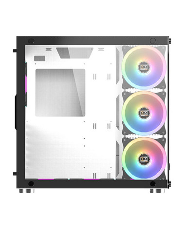 Корпус Xigmatek Aquarius Plus White EN46430 ATX, USB3.0x2+USB2.0x1, Front &Left TG, 7PCS AY120 Fan, EN46430 Frontx3+Bottomx3+Rea