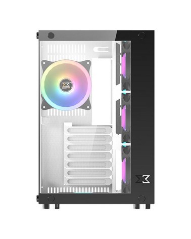 Корпус Xigmatek Aquarius Plus White EN46430 ATX, USB3.0x2+USB2.0x1, Front &Left TG, 7PCS AY120 Fan, EN46430 Frontx3+Bottomx3+Rea
