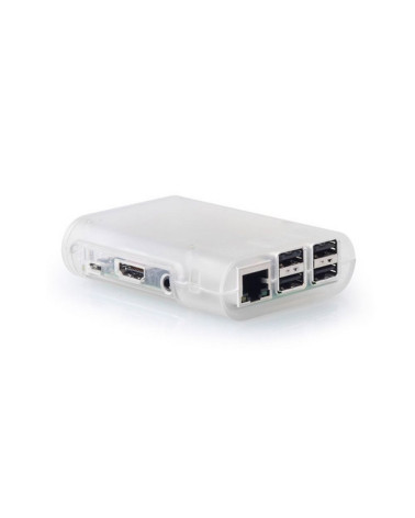 Корпус ACD RA076 Transparent ABS Plastic Injection Molding case with Stripe for Raspberry Pi 3 B (прозрачный, овальный на винтах