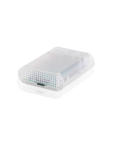 Корпус ACD RA076 Transparent ABS Plastic Injection Molding case with Stripe for Raspberry Pi 3 B (прозрачный, овальный на винтах