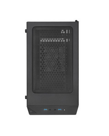 Корпус Silverstone SST-PS15B-PRO Precision Mini Tower Micro ATX Computer Case, tempered glass, 2x 120mm ARGB, 1x ARGB Controller