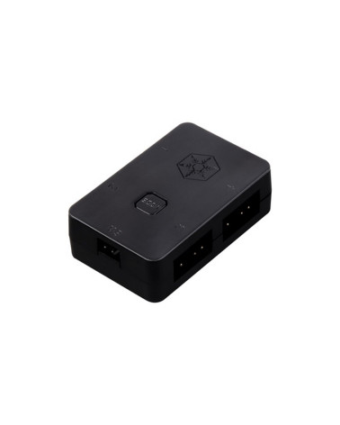 Корпус Silverstone SST-PS15B-PRO Precision Mini Tower Micro ATX Computer Case, tempered glass, 2x 120mm ARGB, 1x ARGB Controller