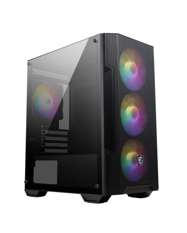 Корпус MSI MAG FORGE M100A Mini-Tower, MATX, 1xUSB 3.0, 2xUSB 2.0, 4x120mm Auto RGB Fan, Acrylic Window, Brown Box