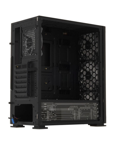 Корпус SOEYI «AX1-B10 SOEYI ATX case with black coating front panel with flat small mesh, without»