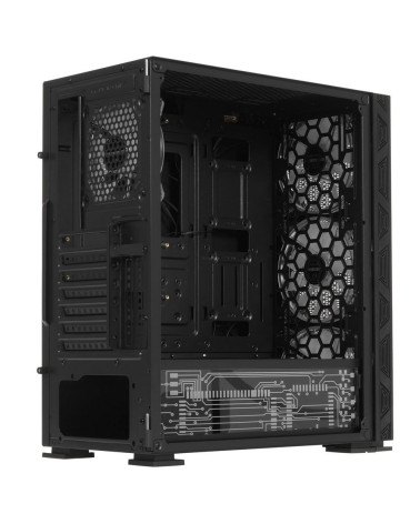 Корпус SOEYI «AX8-B20 SOEYI ATX case with black coating front panel with flat bigger mesh, without»