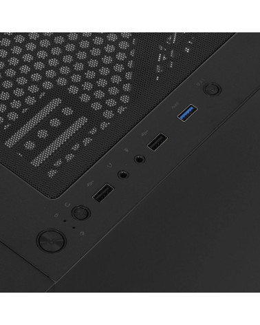Корпус SOEYI «AX8-B20 SOEYI ATX case with black coating front panel with flat bigger mesh, without»