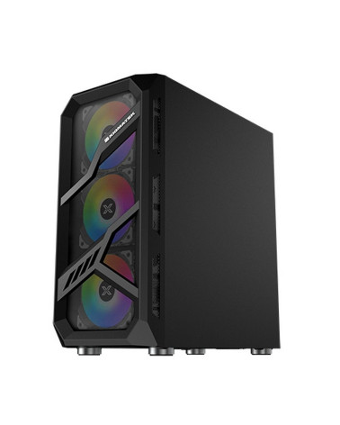 Корпус Xigmatek Lamiya EN40016 ATX, USB3.0x1+USB2.0x2, Front & Left TG, 4PCS X24A Fan, Galaxy II Fan Control Box & Remote (74811