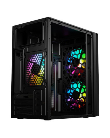 Корпус для ПК ACD M2-500 с блоком питания PSU 500W mATX, USB3.0+USB1.1*2+HD Audio FAN 3x120 mm