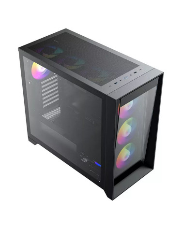 Корпус ACD Lagrange black with 4 pcs ARGB fan (PWM+5V 3PIN) +FAN HUB