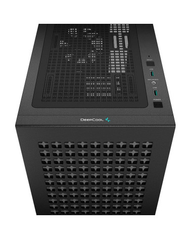 Корпус для ПК Deepcool CH370-BK mATX, USB3.0X1, USB-C Gen2X1, AudioX1, 3.5"X2, 2.5"X2+1,TG