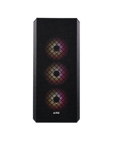 Корпус XPG DEFENDER BLACK [DEFENDER-BKCWW] (Midi-Tower, черный, TG, 120mm fan*3)