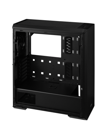 Корпус XPG DEFENDER BLACK [DEFENDER-BKCWW] (Midi-Tower, черный, TG, 120mm fan*3)