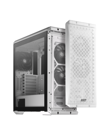 Корпус XPG DEFENDER WHITE [DEFENDER-WHCWW] (Midi-Tower, белый, TG, 120mm fan*3)