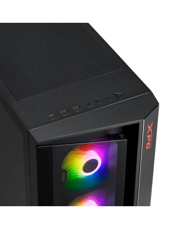 Корпус XPG CRUISER Black [CRUISERST-BKCWW] (Midi-Tower, черный, TG, 120mm ARGB fan*3)