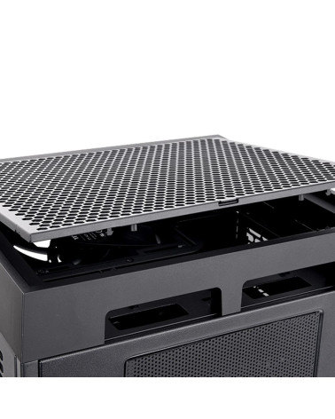 Корпус Thermaltake The Tower 200/Black/Win/SPCC/Tempered Glass*1/CT140 Fan*2/Color Box