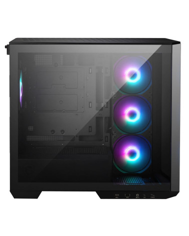 Корпус MSI MAG Pano M100R PZ , Micro-ATX, 1xUSB 3.2 Gen 1, 1xUSB 3.2 Gen2 Type-C, 4x120mm ARGB Fan, ARGB+PWM Control Board, TG