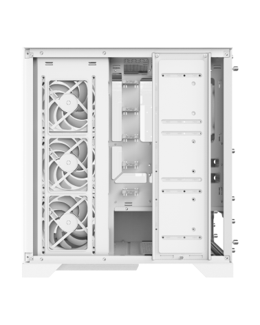 Корпус XPG INVADER X WHITE (INVADERXMT-WHCWW) Mid-Tower Gaming ATX PC Case with Panoramic View, Tempered Glass Panels, and RGB L